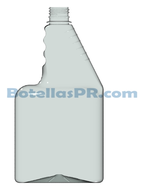 32oz Rectangular spray trigger Plastic PET Bottle-image