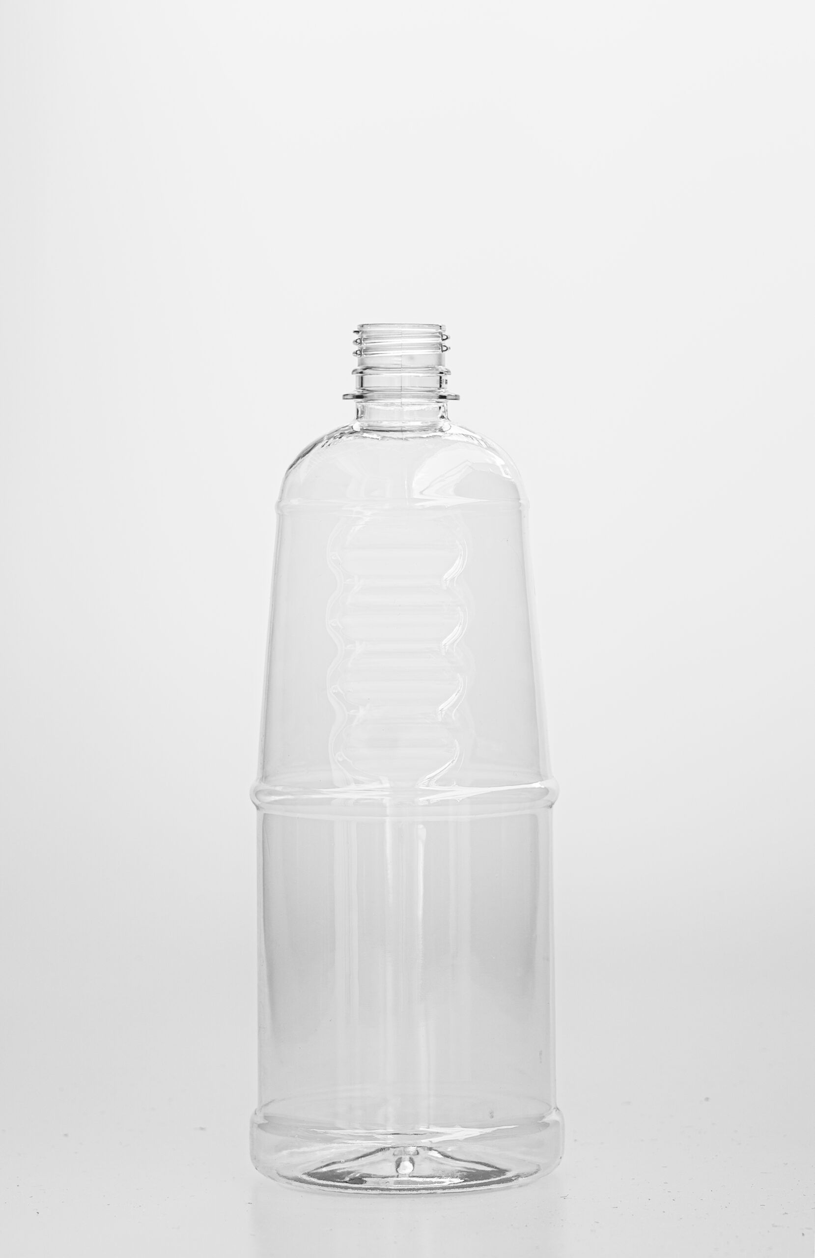 Botella de PET transparente de 32oz Grip-image