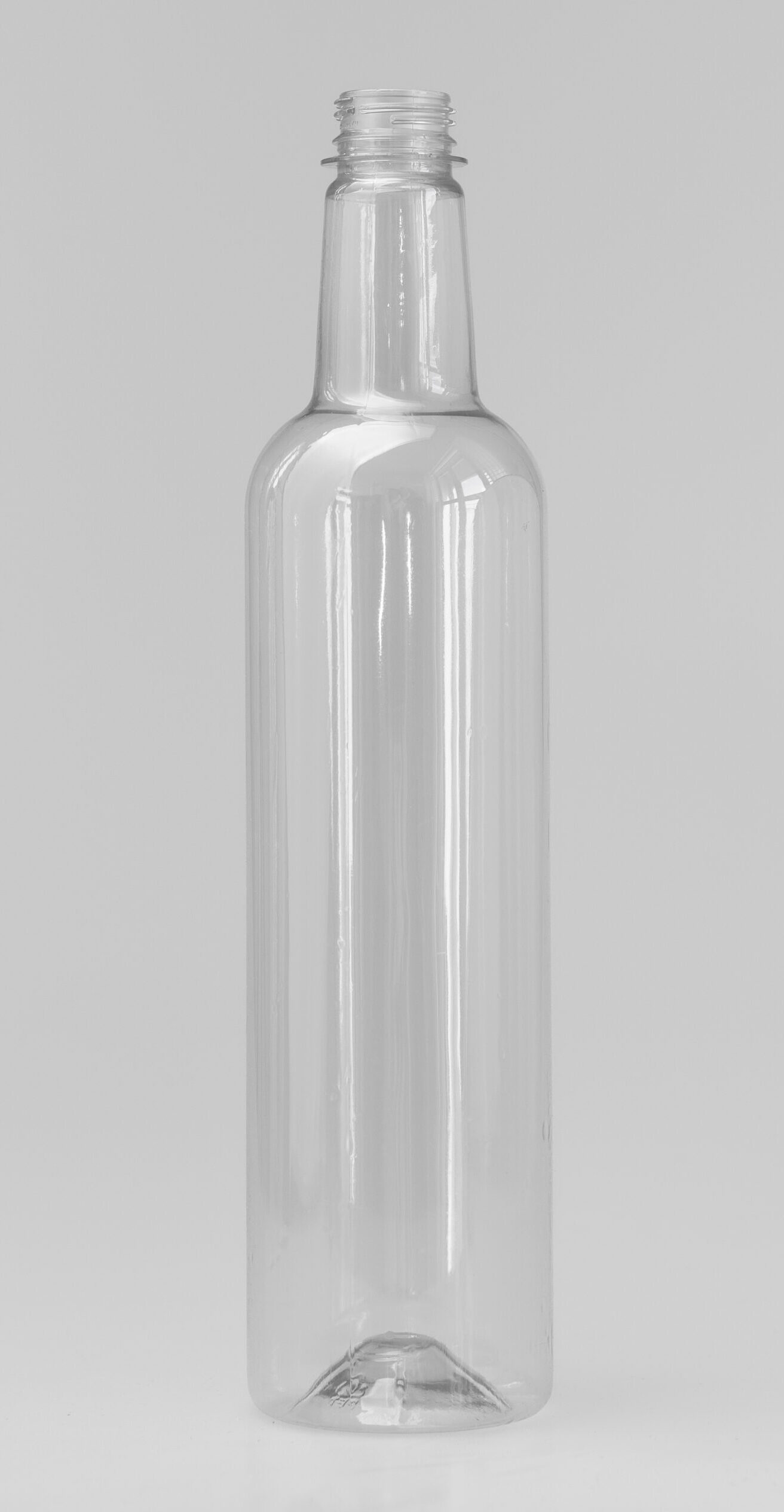 750cc Long / 25.5oz Long / 0.75 ltr Long/ 750ml Long Clear Plastic PET Bottle-image